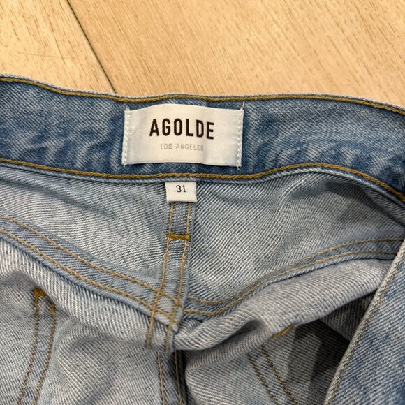 AGOLDE Ellis mid-rise denim Bermuda Short - Picture 3 of 5